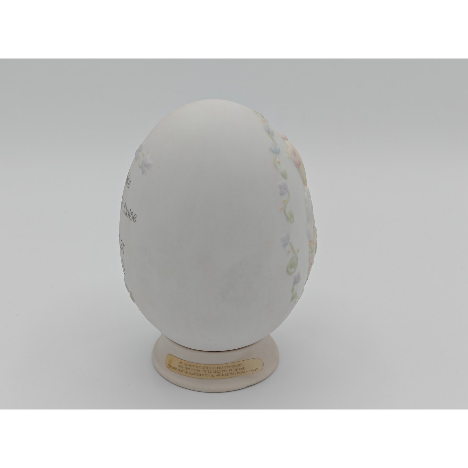 Precious Moments 1993 Easter Egg Figurine Make A Joyful Noise 528617 with Box