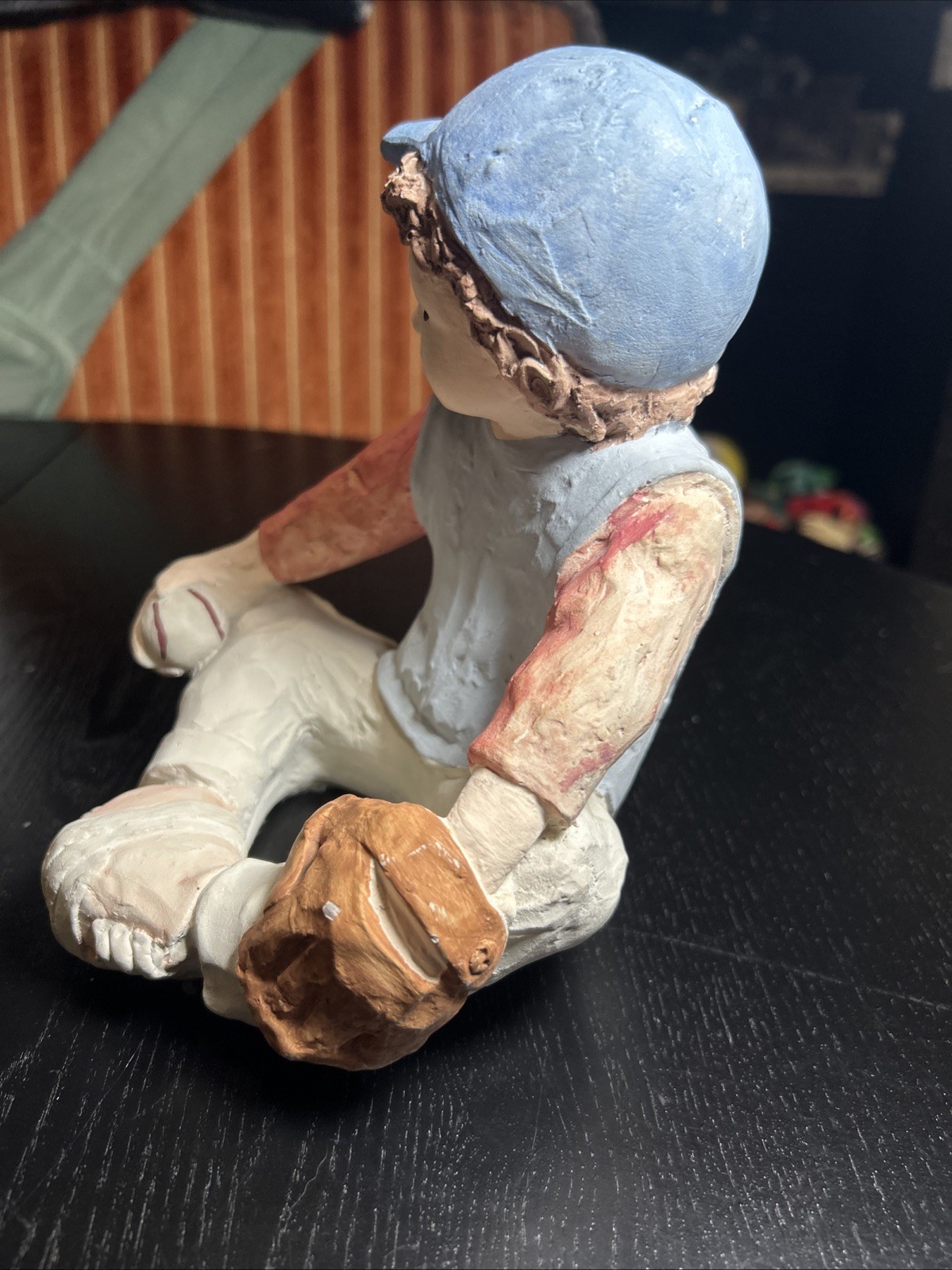 Sneaker Kids Pitching Ace Baseball Boy Sculpture Daze Mortensen Austin Prod 1986