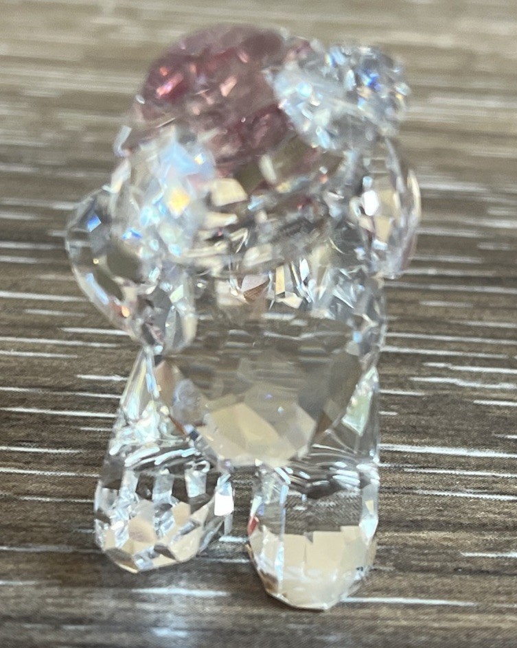 Swarovski 2015 Kris Bear Birthstone October Pink Heart Retired NMIB #5126911