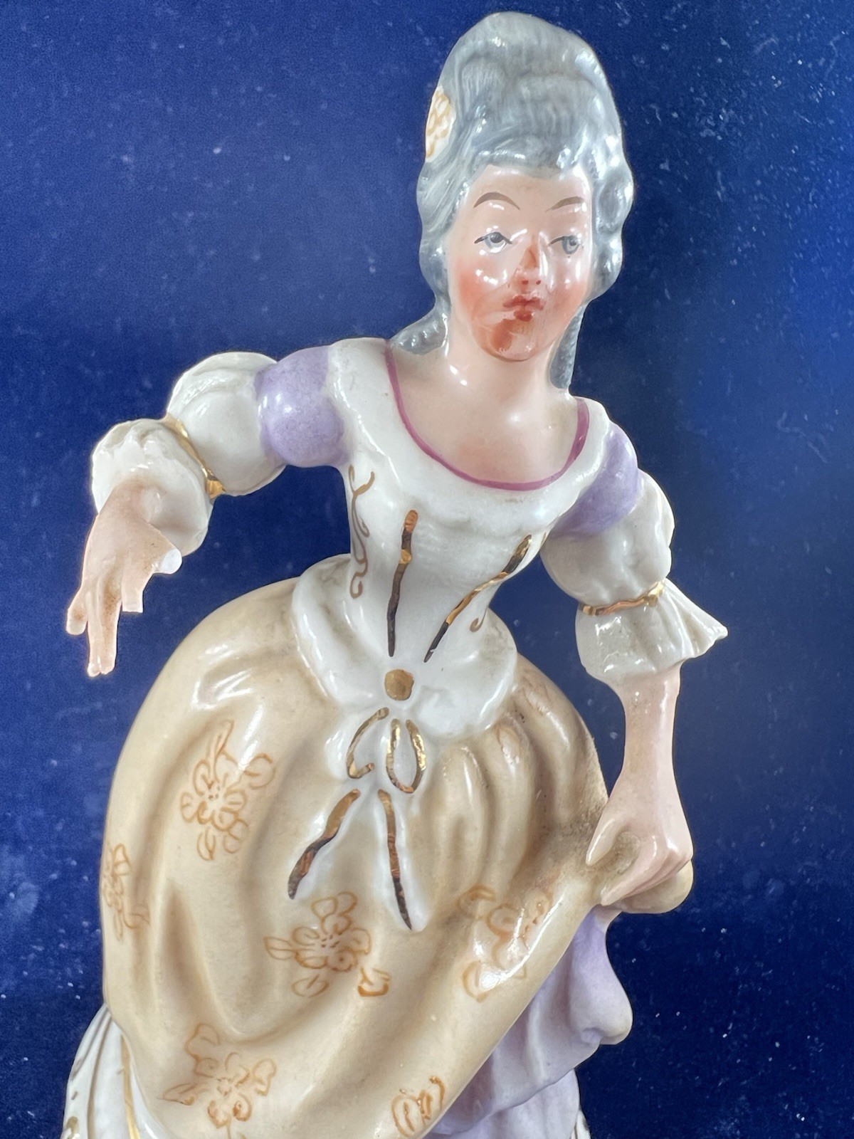 Vintage Porcelain Jabeson 1940’s Victorian Colonial Woman Figurine