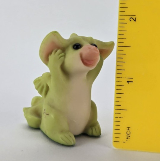 Pocket Dragons I’M NOT LISTENING Whimsical Dragon Figure Real Musgrave Handmade