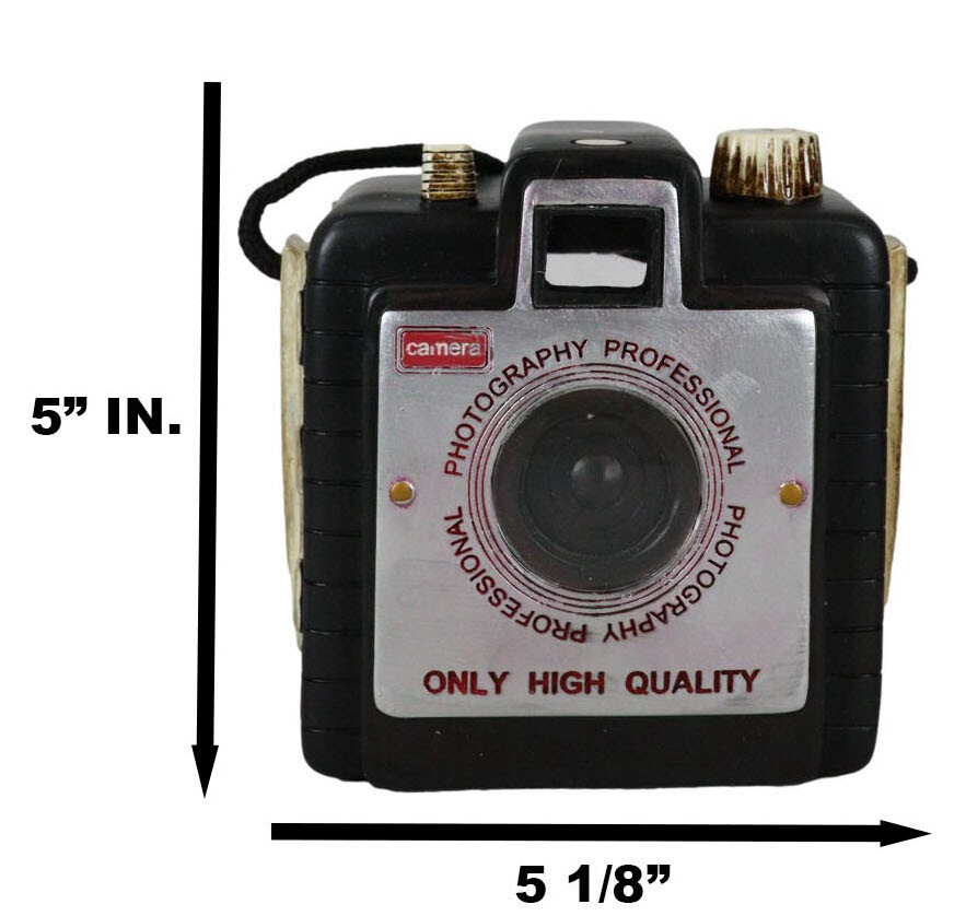 Novelty Vintage Retro Old Fashioned Bullet Camera Money Coin Savings Piggy Bank