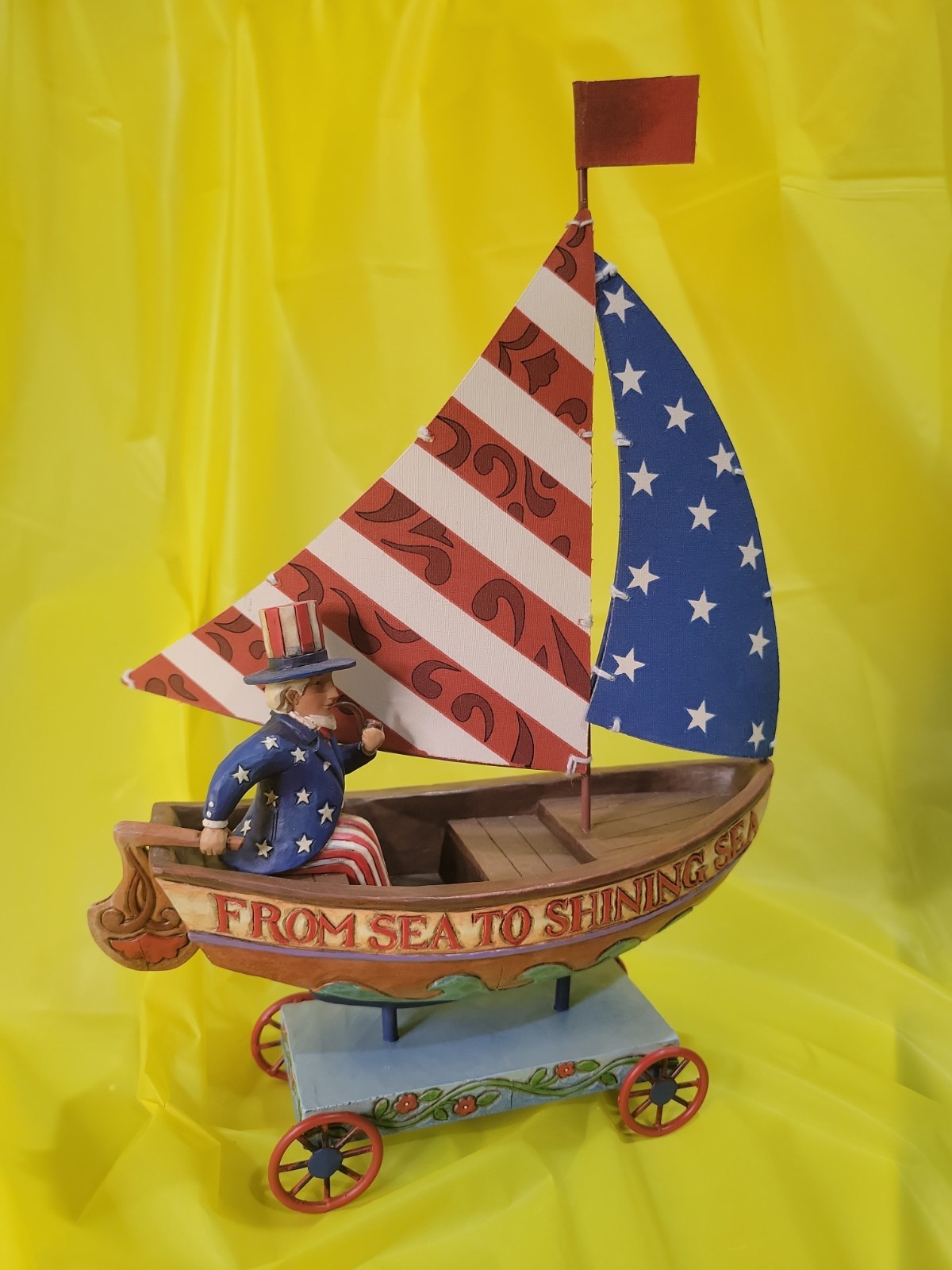 Jim Shore Keep Freedom Afloat 2007 Heartwood Creek From Sea to Shining Sea Boat