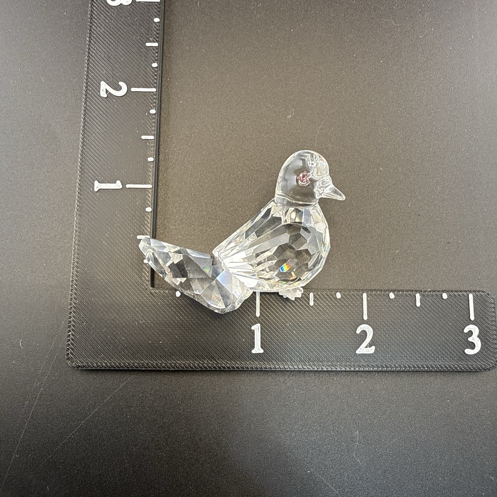 Swarovski Dove Peace Bird Crystal Figurine Box COA Clear Austria Retired