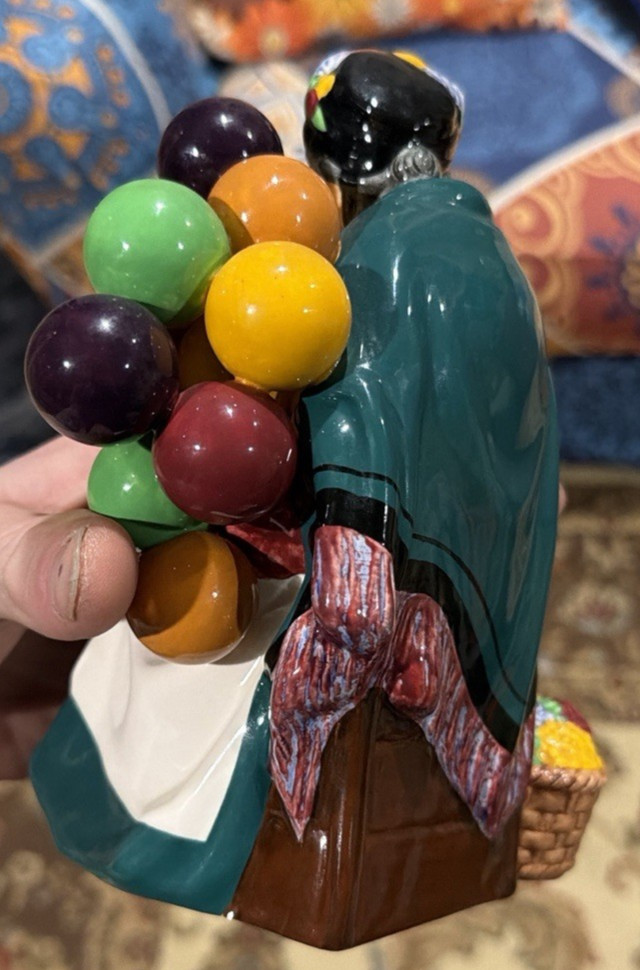 Royal Doulton The Old Balloon Seller Porcelain Figurine Multicolor HN1315