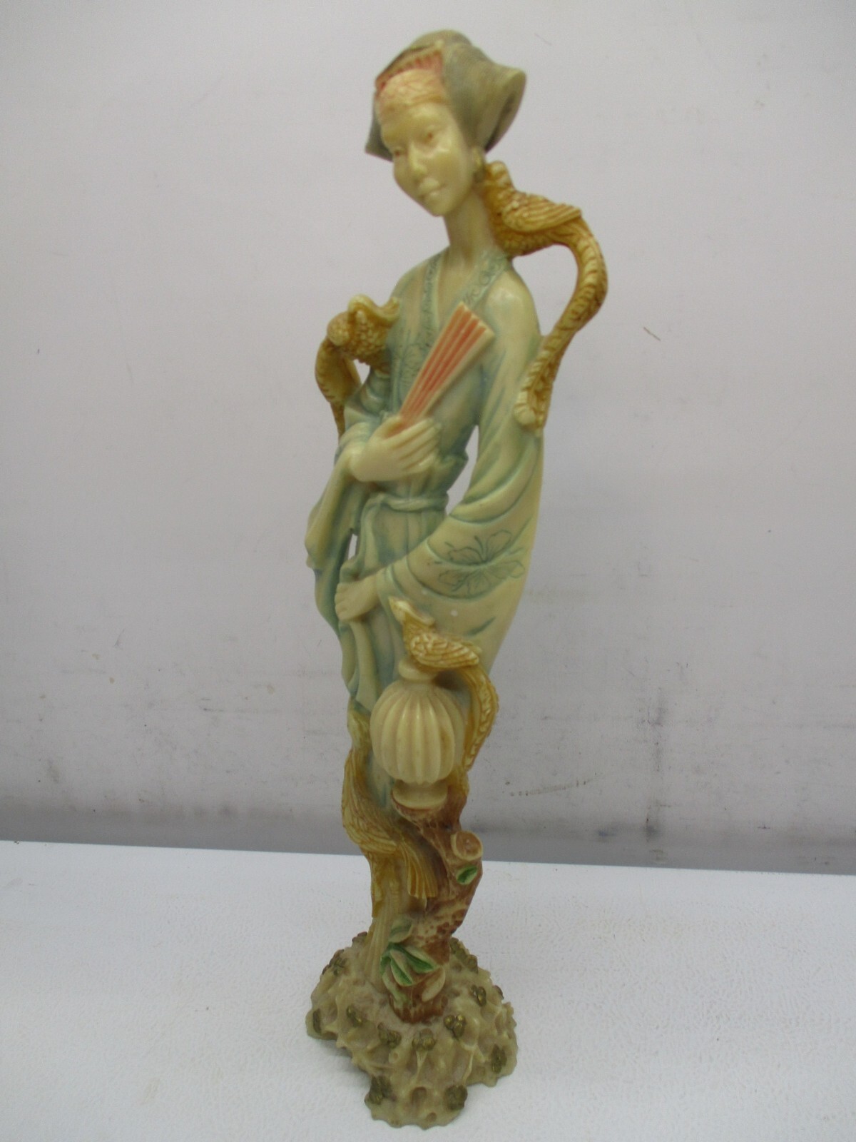 Vintage Norleans Oriental/Asian Woman Figurine/Statue 19″ Tall Made In Italy