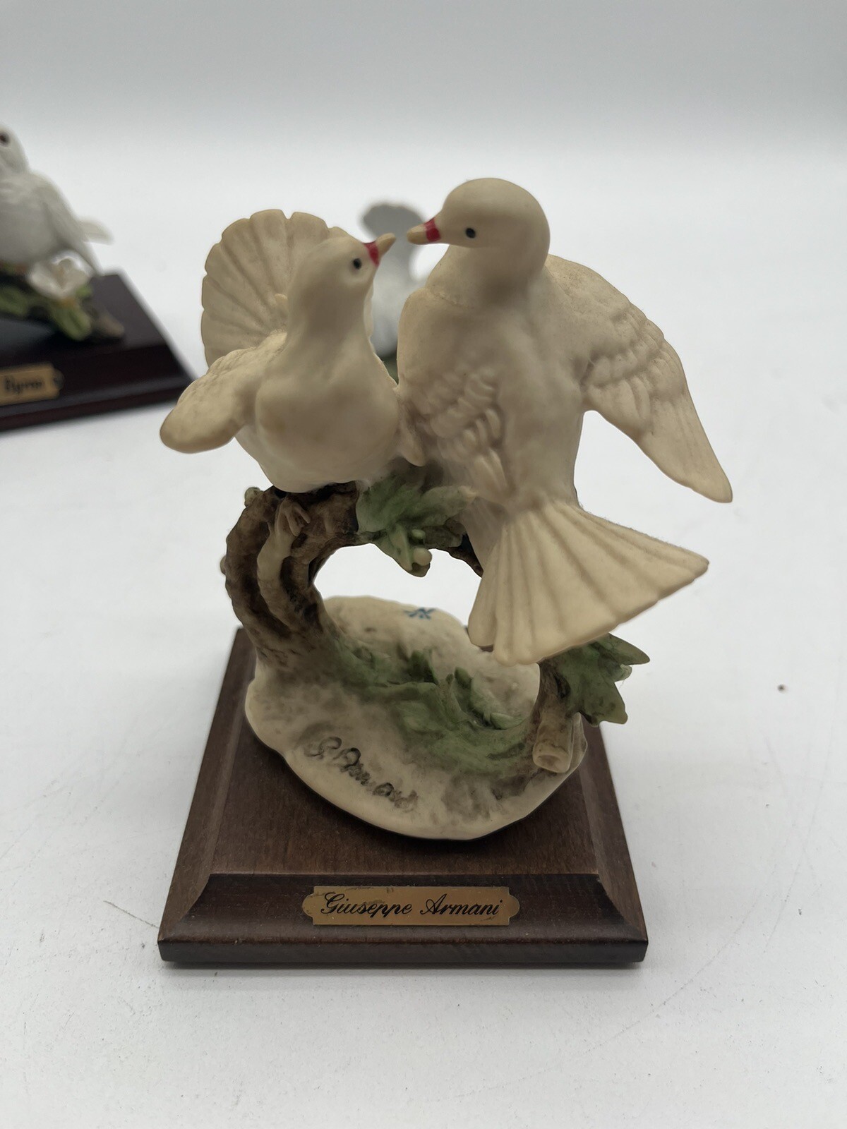 Porcelain Dove Figurines Set Of 3 Guisepe Armani ,lefton,Jonathan Byron