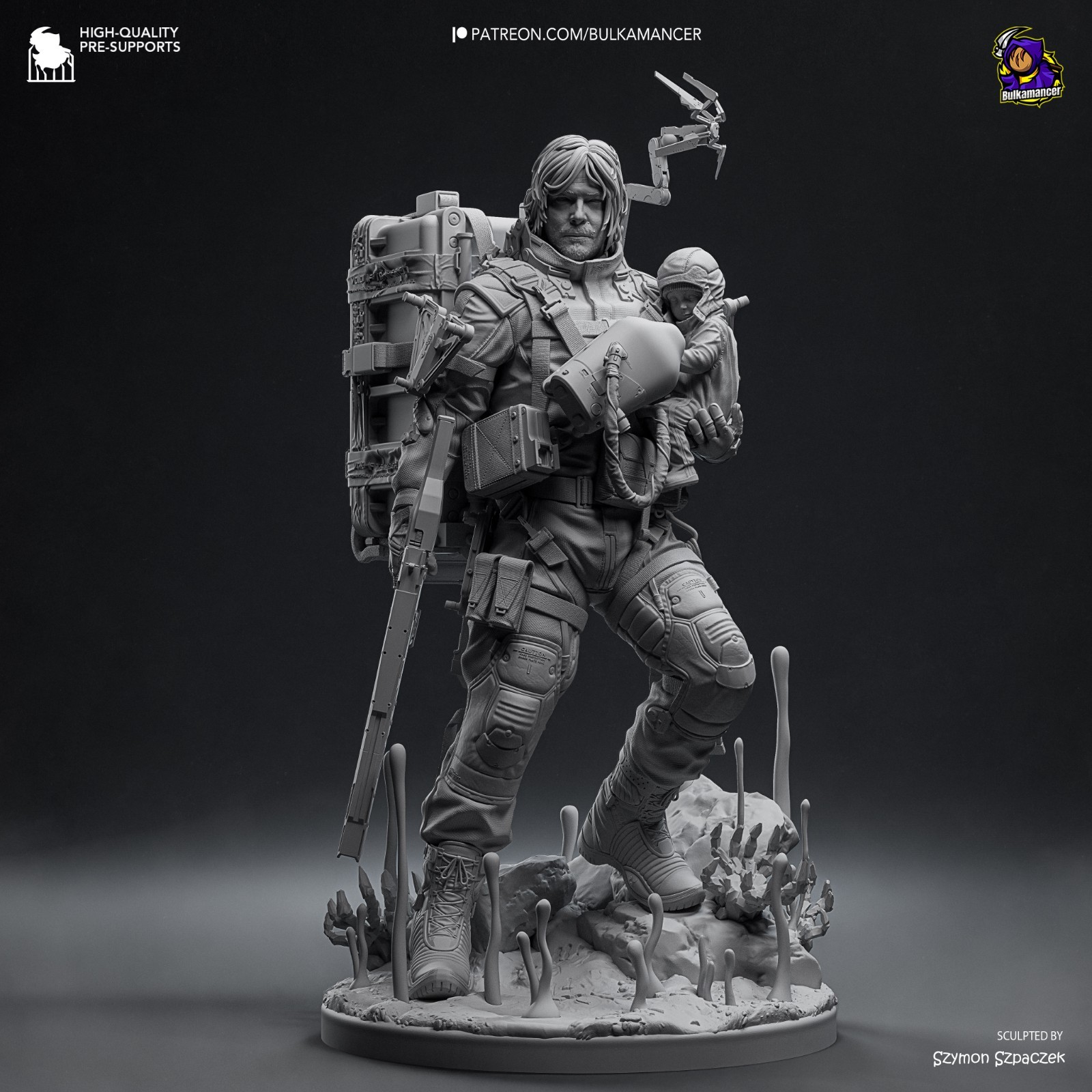 Sam – Death Stranding 2 1/8 Scale Statue 3D Print Model Kit Unpainted