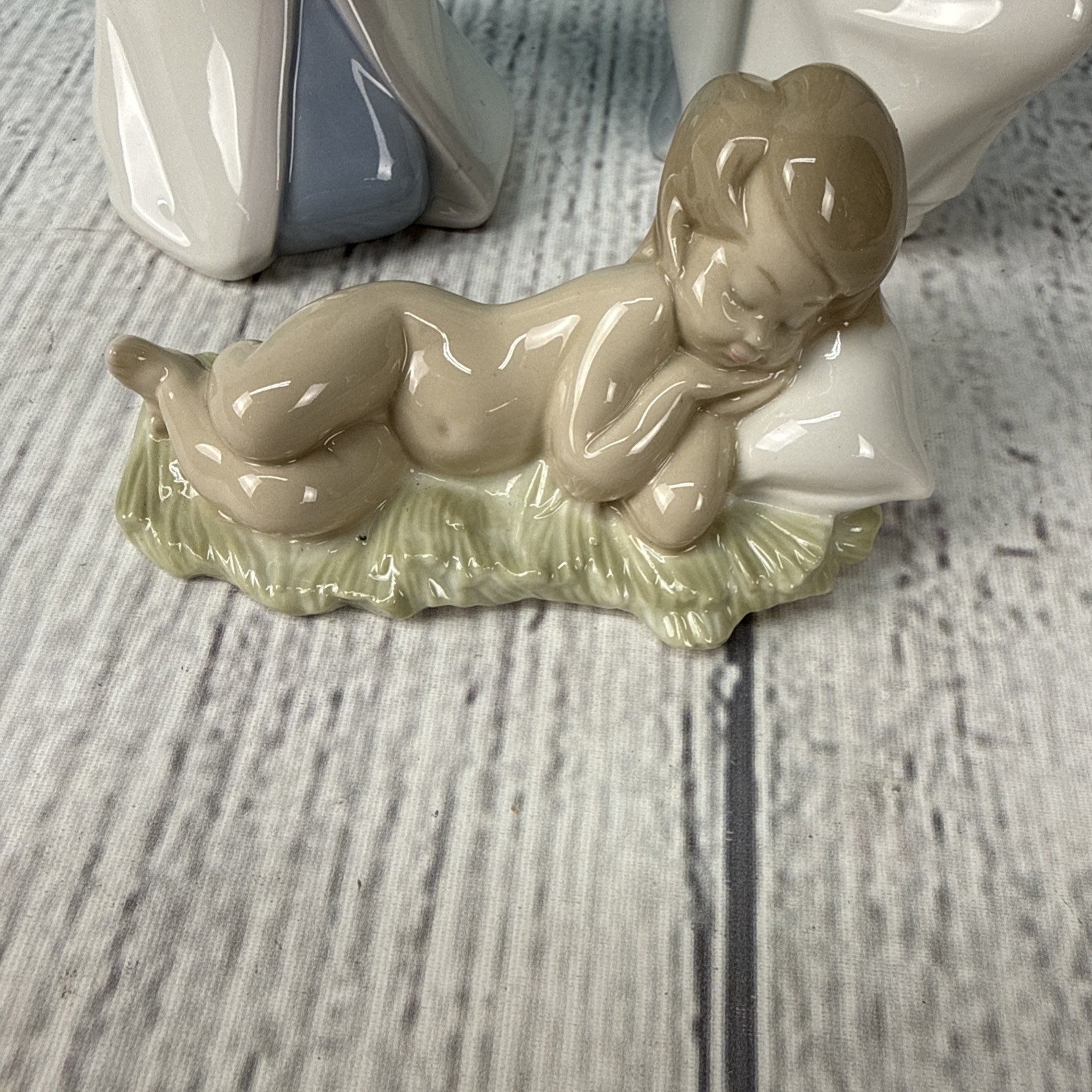 Vtg Lladro Holy Family Nativity Figurines 4670, 4671, 4672 w Original Box Straw