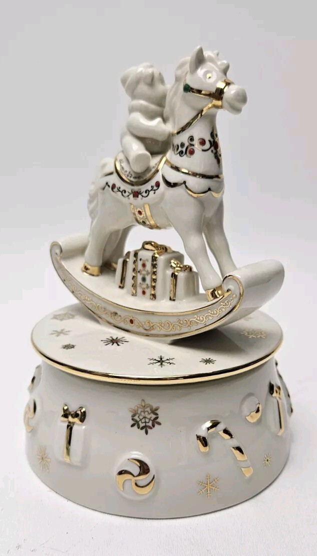 Lenox China Jewels Musicals Winter Wonderland Rotating Music Box