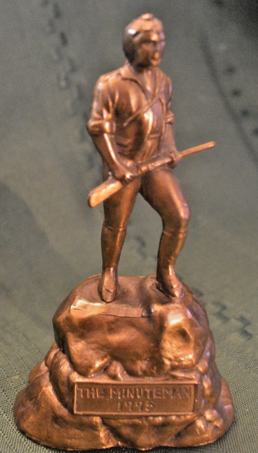 Vintage Metal Minuteman 1775 MADE IN JAPAN 2-1/2″ x 1-1/2″ x 4-3/4″