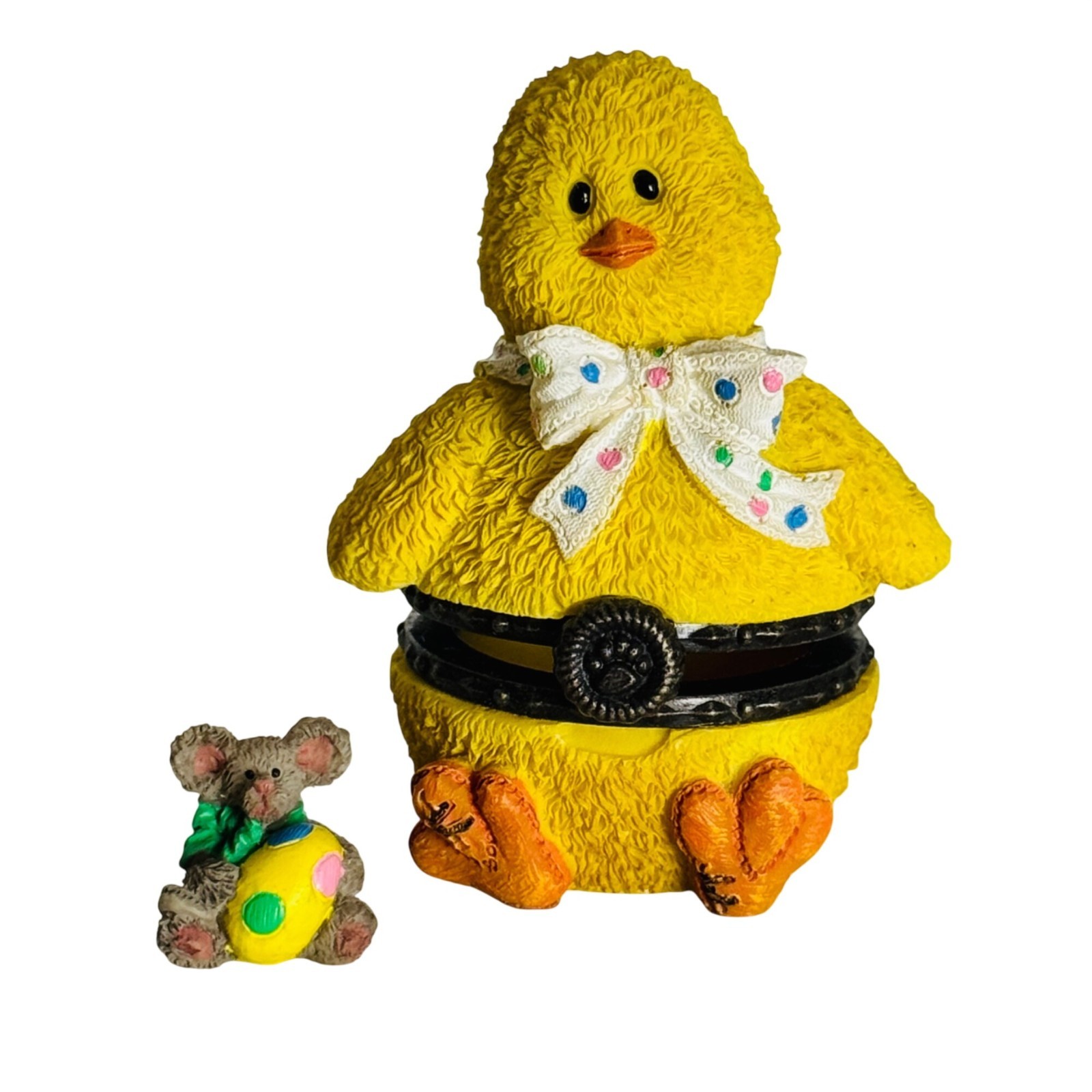 Boyds Bears Lily’s Chick w/Eggbert McNibble Easter Hinged Treasure Box