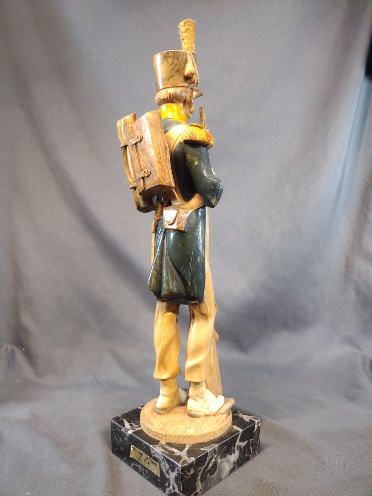 Vintage Fontanini Fusilier Italian Soldier Statue Figure Hand Painted PVC 13.5″