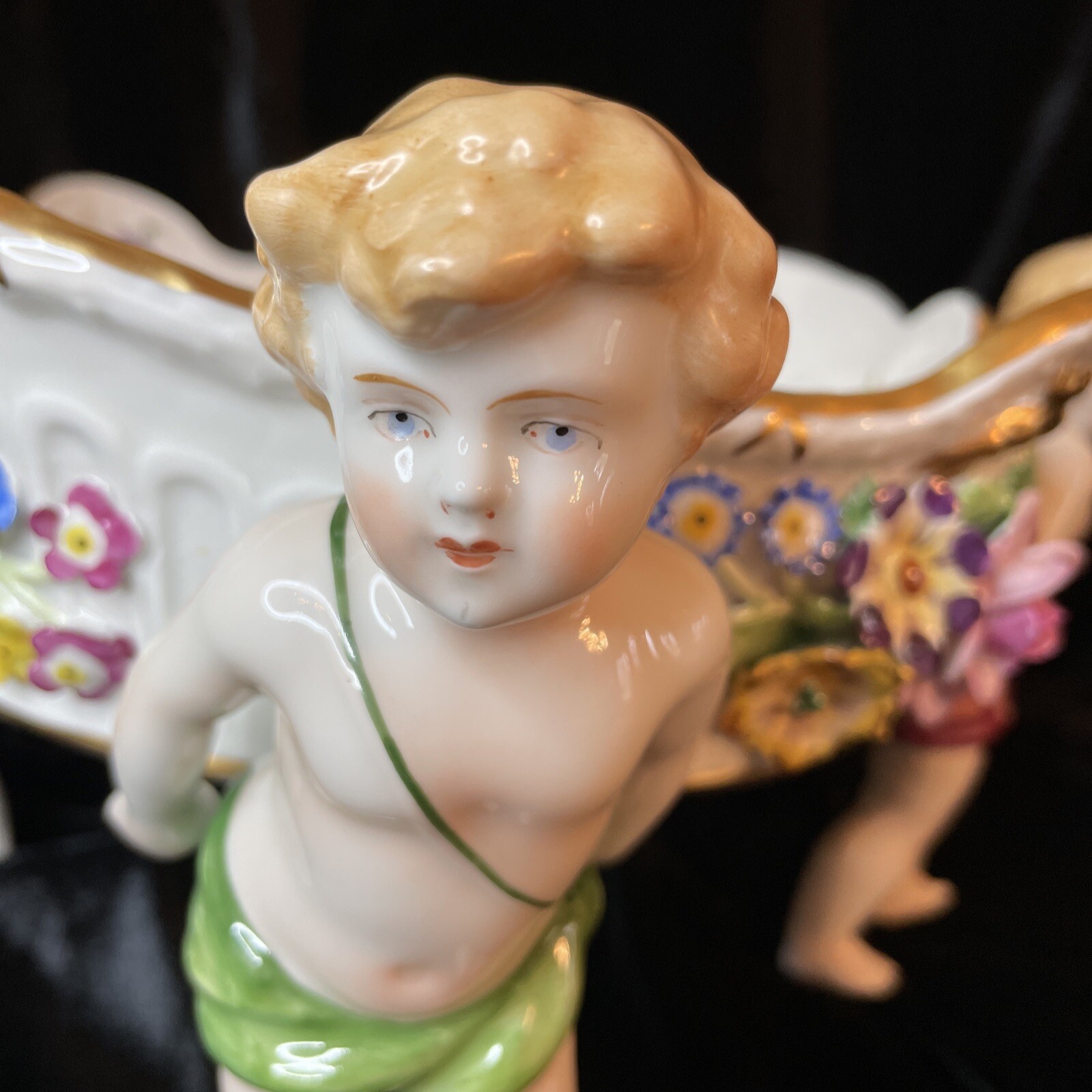 VON SCHIERHOLZ Centerpiece Large 4 Cherub Bowl C1907-1927