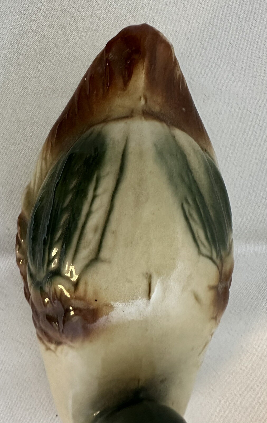 Vintage Ceramic Mallard Duck Made In Brazil Mid Century Muted Colors 7.5″