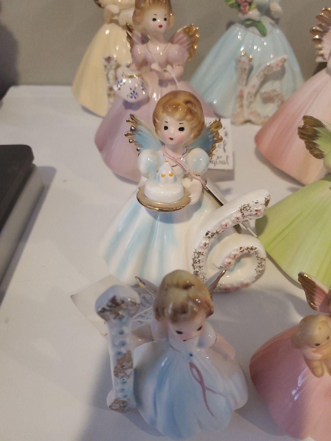 Vintage Josef Originals Birthday Girls Figurines Years 1-16 All Tags Except #2