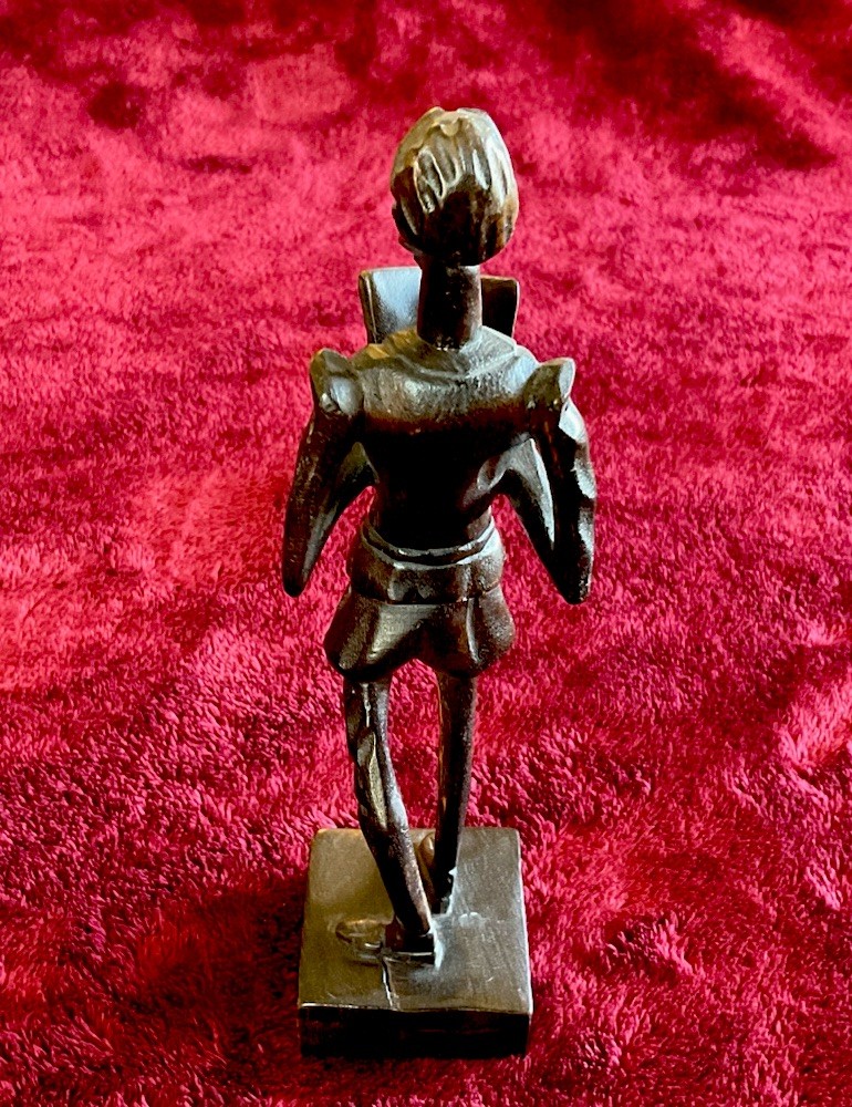 Carved Wooden Figure Don Quijote Spain OURO Black Forest wood figurine antique