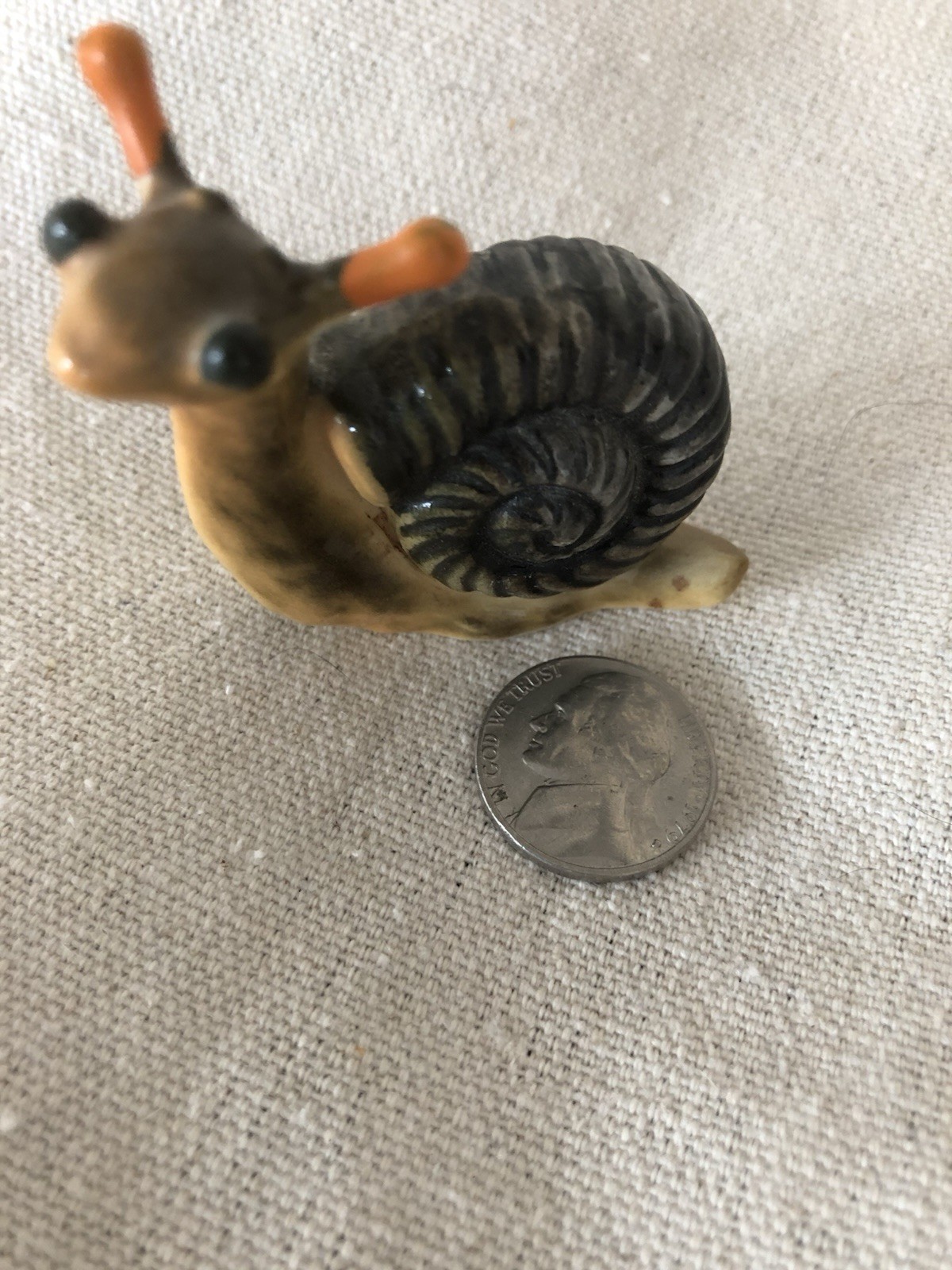 Cute Vintage Ceramic Snail From The 1960’s Mint Condition Lots Of Detail