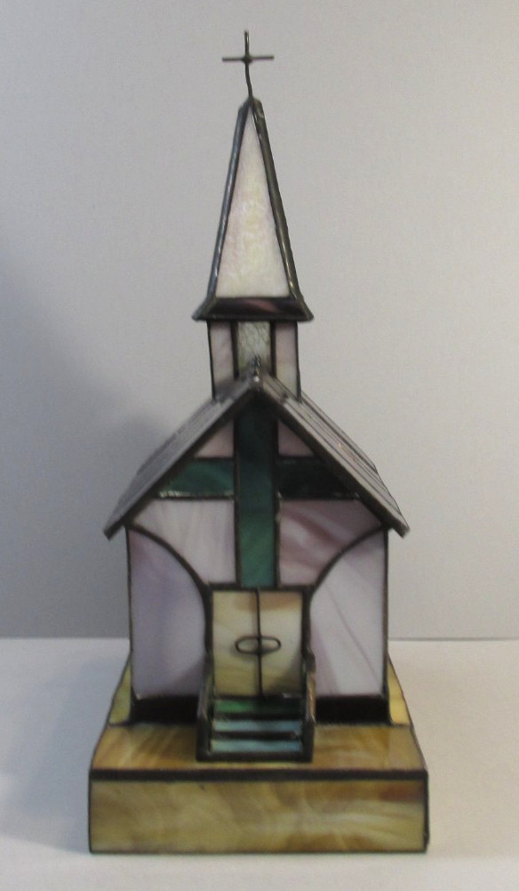 Forma Vitrum Light Up Stained Glass Church