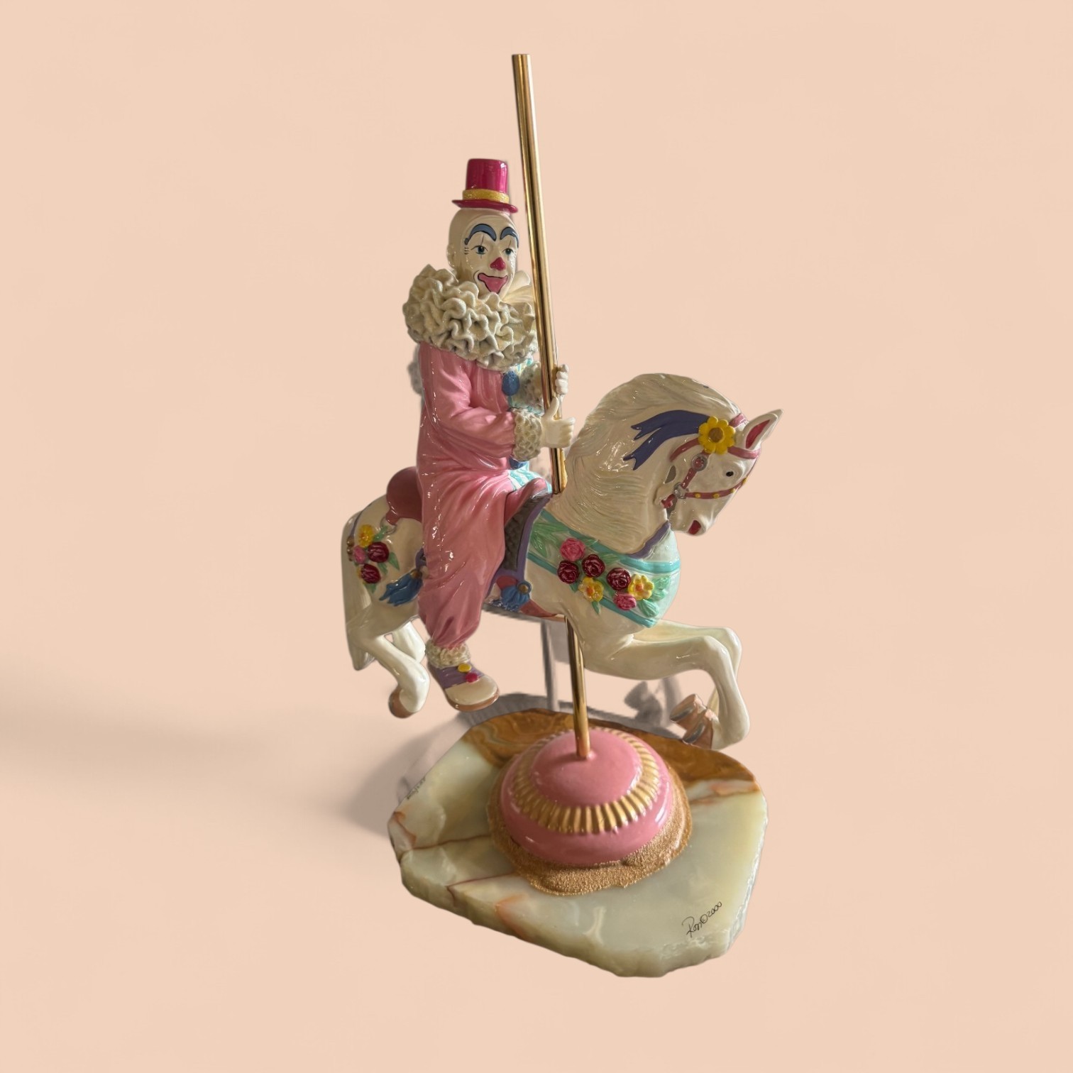 Ron Lee Clown On Carousel Signed Numbered