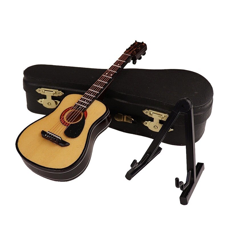 Mini Classical Guitar Wooden Spot goods Model Musical Instrument Decoration