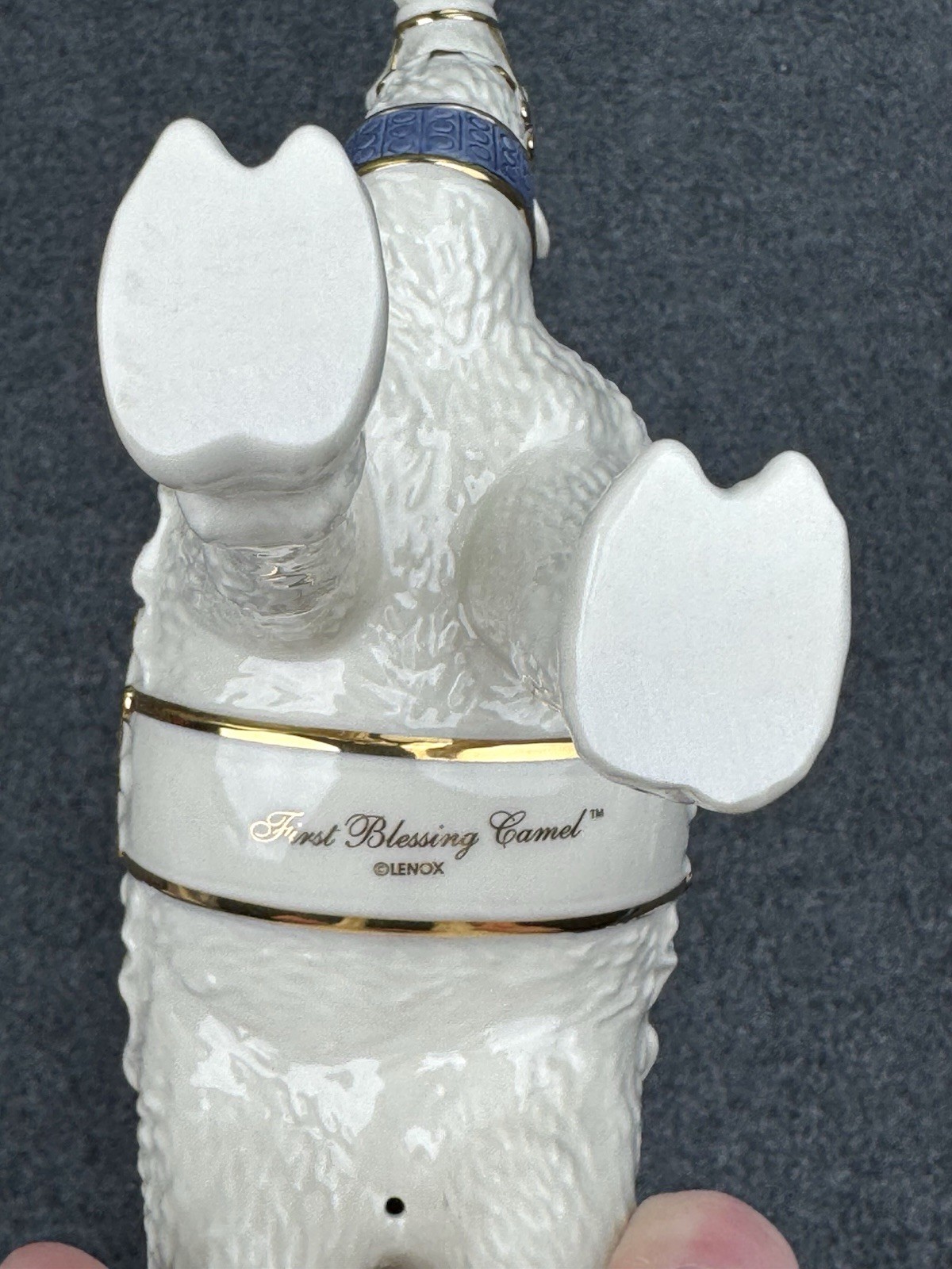 Lenox First Blessing Nativity Standing Camel Navy Blue Saddle MIB