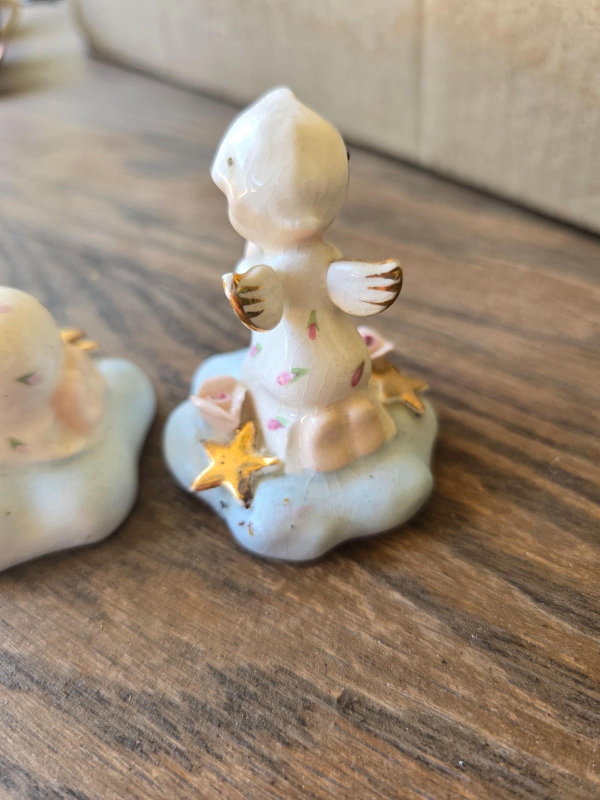*SUPER RARE VTG* Napco Itsy Bitsy Angel Girl Praying “Brighten Up” Figurine