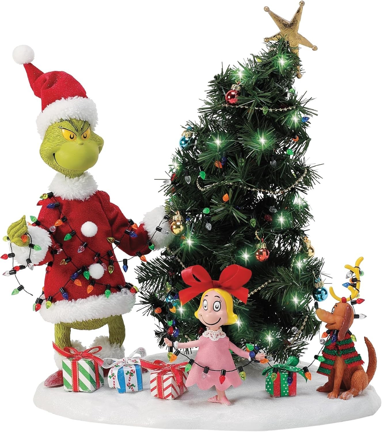 Department 56 Possible Dreams Dr. Seuss The Grinch Who-Ville Tree Trimming Party