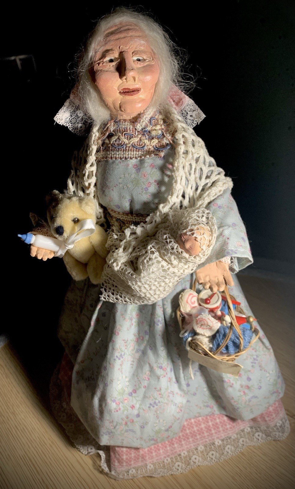 VTG Grandma For Hire : Character By Marina Cantlon 1985 Handmade-One Of A Kind