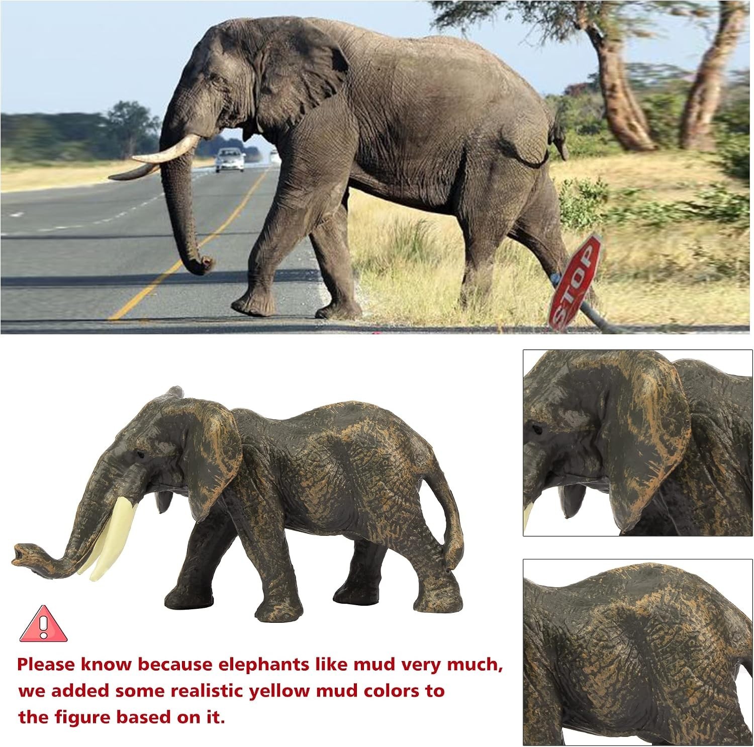 Realistic 14PCS Safari Animal Figures – Ideal Gift for Kids’ Parties & Projects