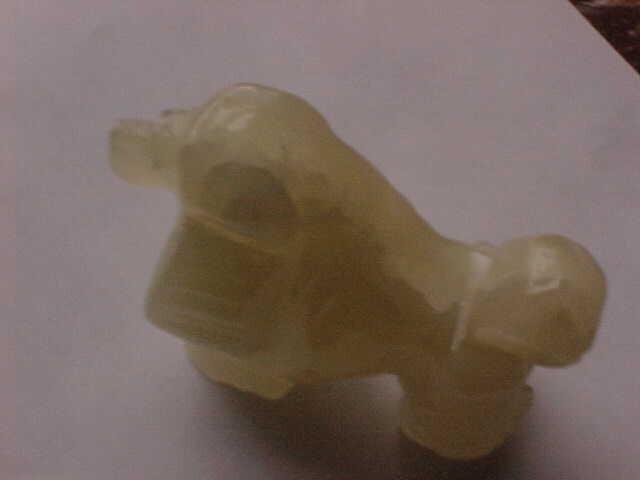 MARBLE ONYX STONE 4″ STANDARD POODLE DOG HAND-CARVED FIGURINE STATUE MARBLE ROCK