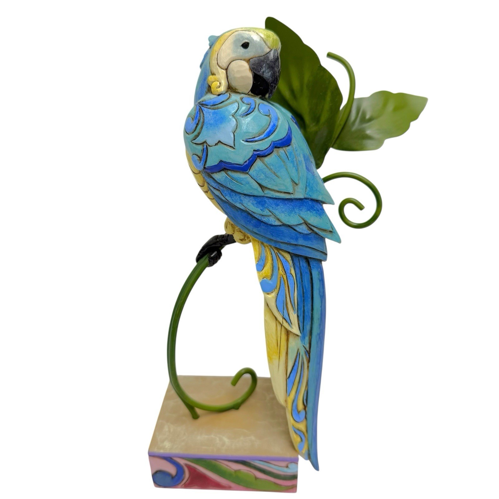 2007 Jim Shore Enesco Parrot Pretty Bird Retired Figure Heartwood Creek 8.5″