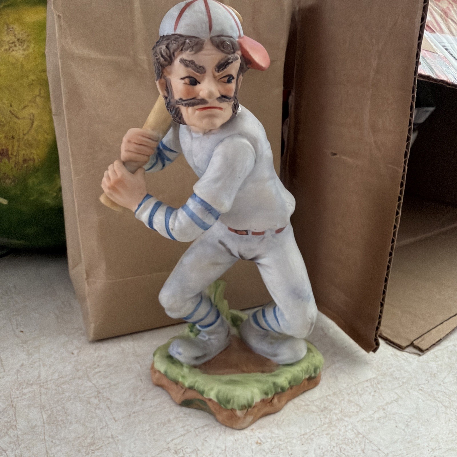 Dave Grossman Designs Norman Rockwell Baseball Figurine Ceramic 6651