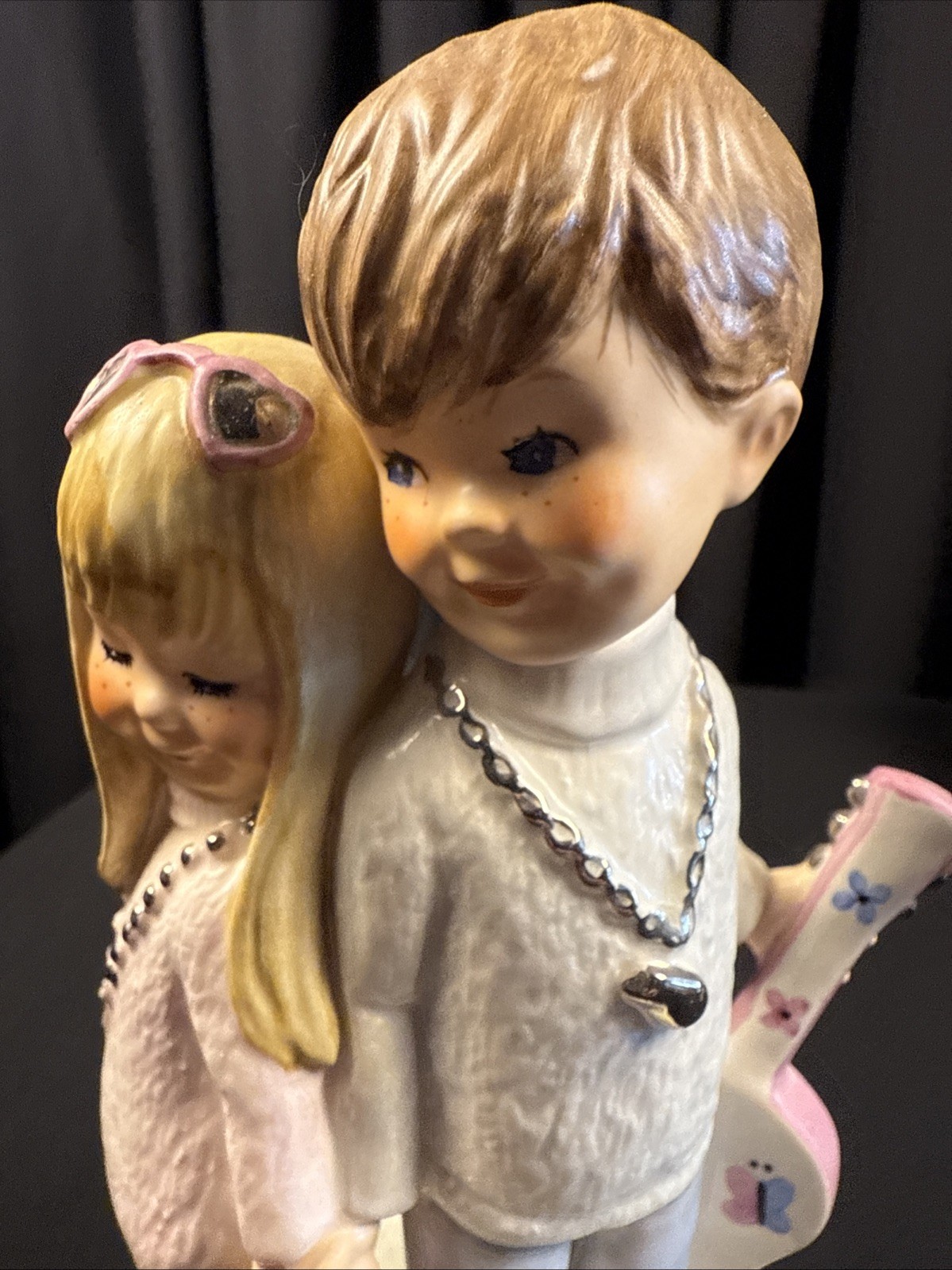 Goebel Love Bugs Figurine. Charlotte Byj Boy and Girl Hippie