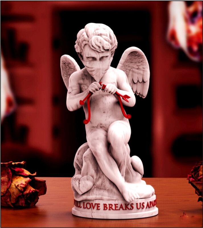 Mighty Jaxx Cupid No More Amore Collectibles Art Toy Figure 29cm New In Stock