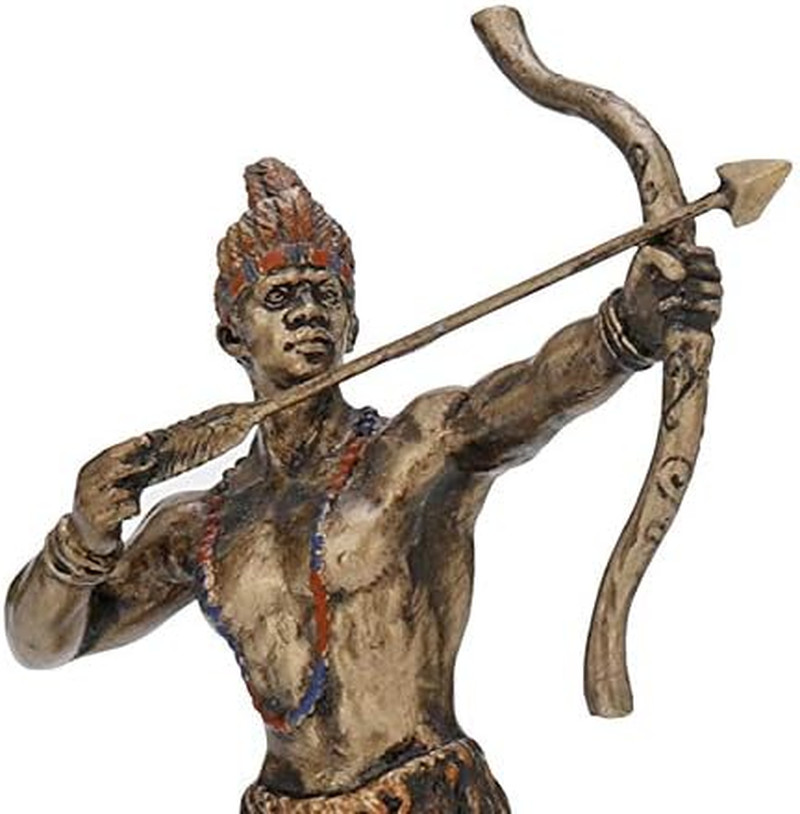 3 7/8 Inch Ochosi Santeria Orisha the Divine Hunter Cast Resin Hand Painted Anti