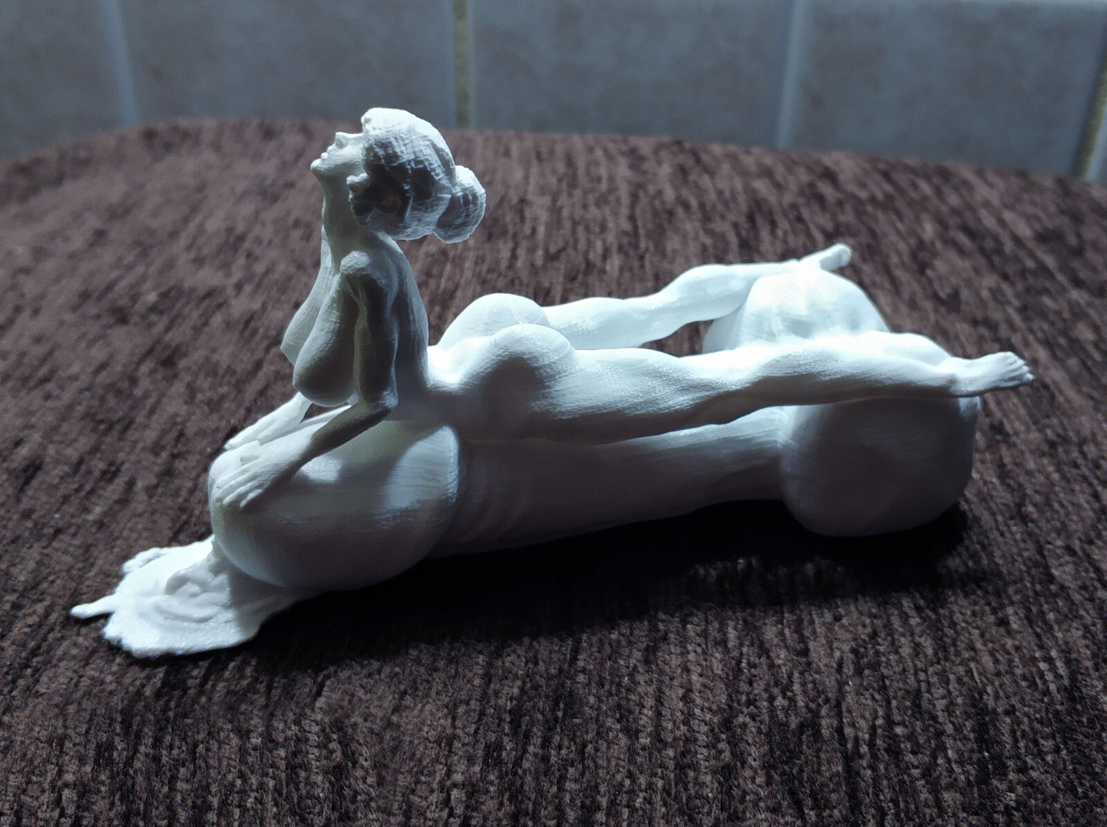 Girl Rides Dick Statue 3D Printed Figurine Statue Sculpture Erotic Adult