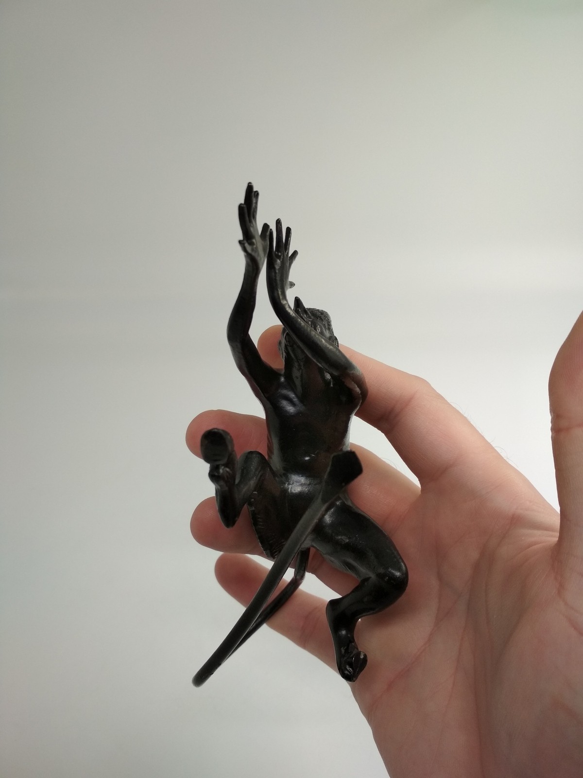 Soviet Russian Kasli Cast Iron Metal Mephistopheles Devil Figurine 6.49″, *170