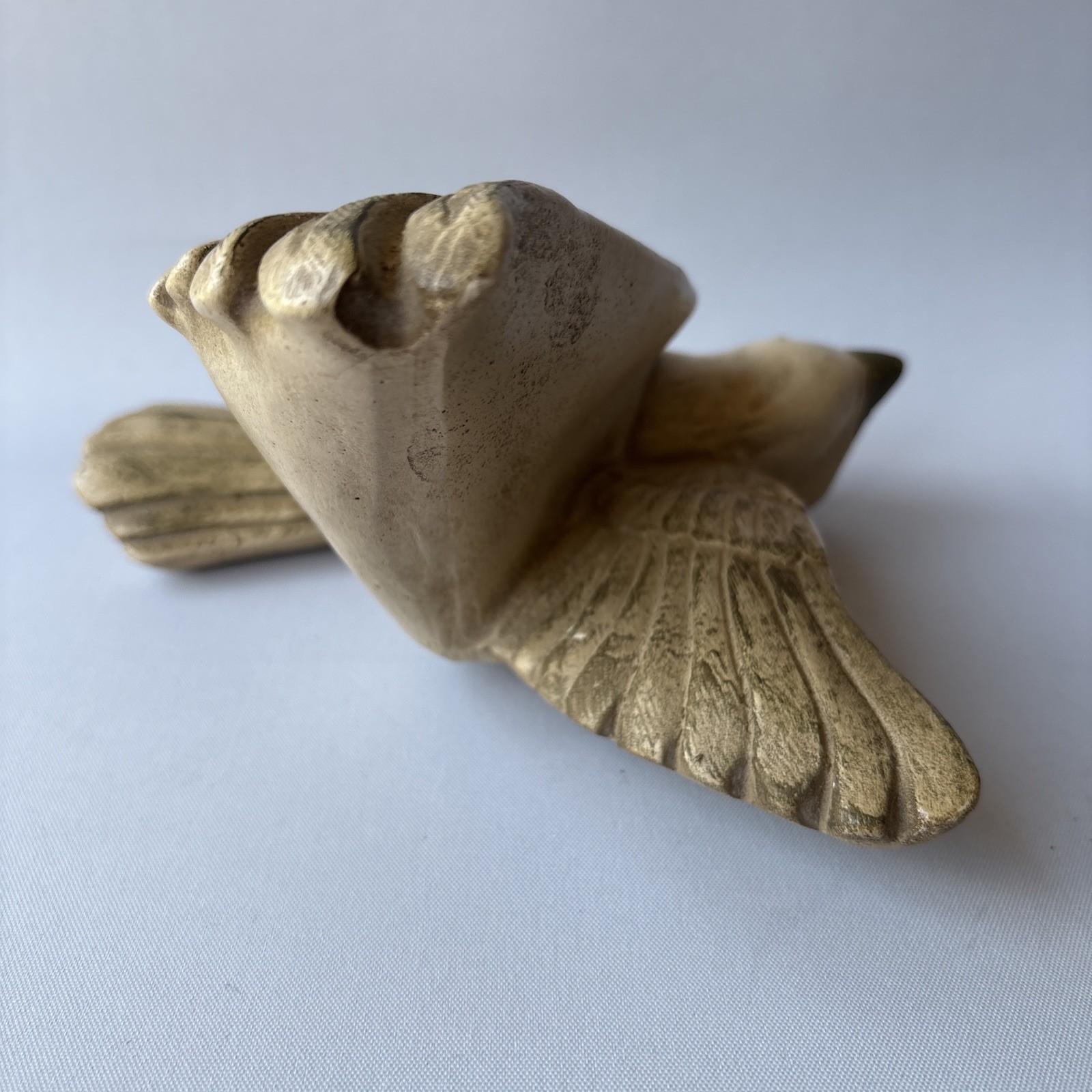 Chalkware Wall Hanging Bird In Flight 3D 7″ Universal Statuary Corp Chicago Vtg