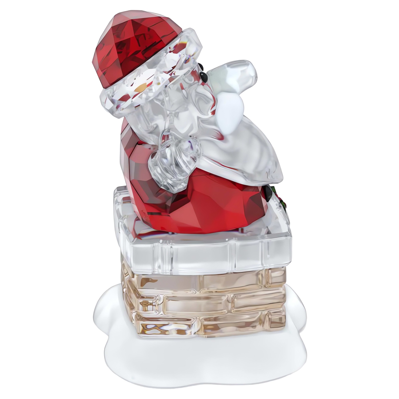 Swarovski Holiday Cheers Santa Claus and Chimney 5701507 Designer Edith Mair