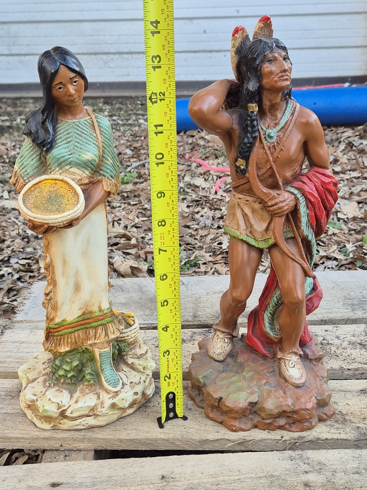 1980 Homco 1976 Universal Statuary Corp. Indian Brave Chicago Native American