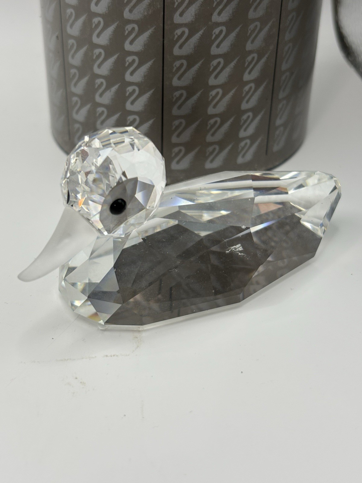 Swarovski Crystal Mallard Duck, Frosted Beak, 7647 NR 80, w/Box