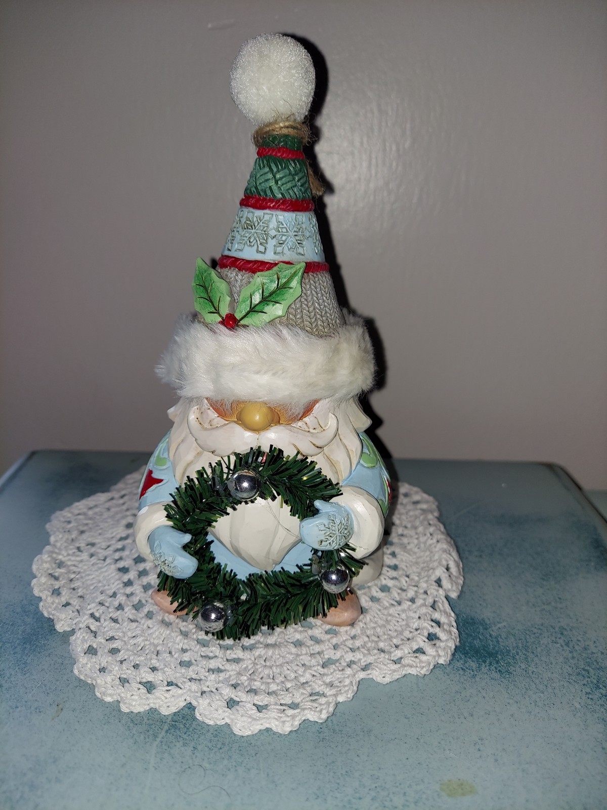 Jim Shore – WREATHED IN HOLIDAY JOY – 2025 Holiday Gnome – NIB Heartwood Creek