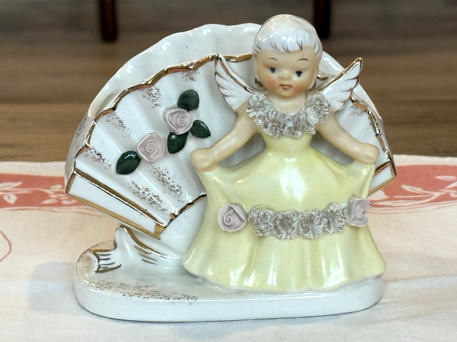 VTG Napco Originals Giftcraft Angel Planter Figurine S976B Japan