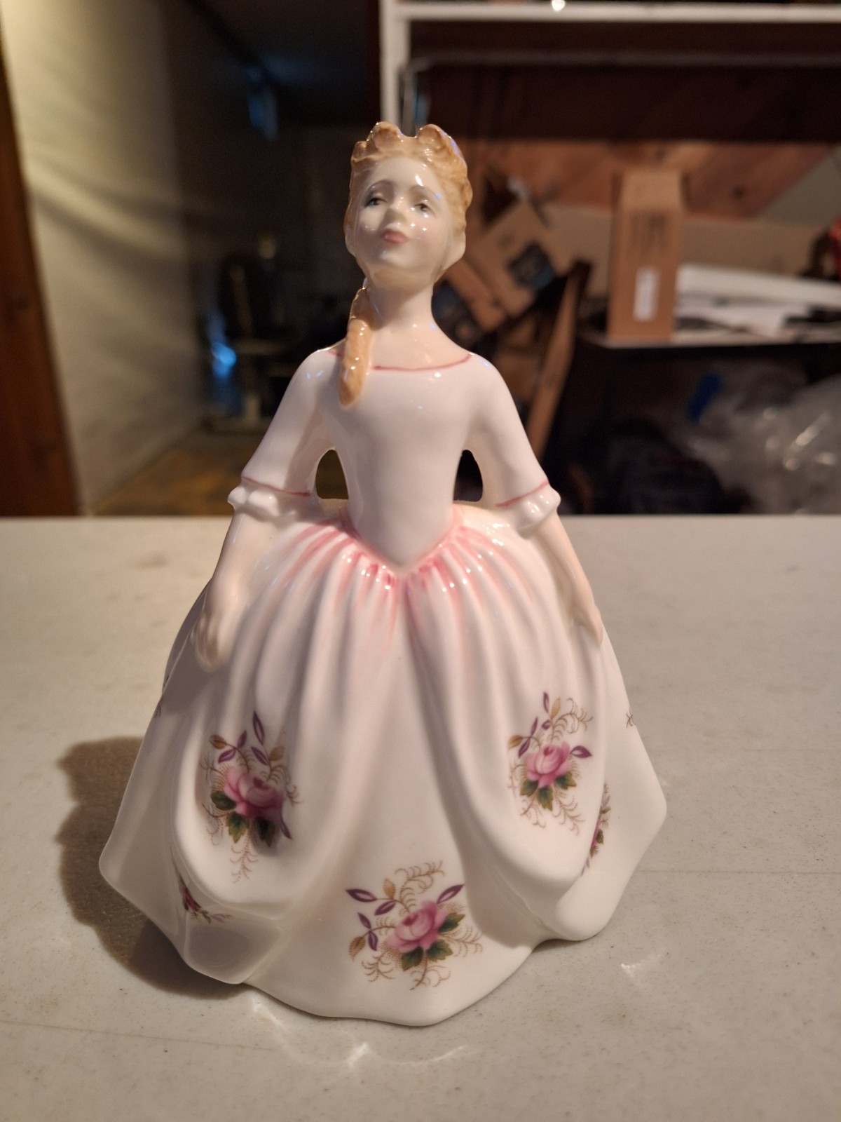 Rare, 1992 Royal Doulton HN 3481 Peggy Davies LAVENDER ROSE Girl Figurine