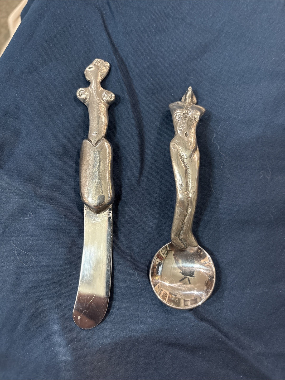 Carrol Boyes Butter Knife and Teaspoon