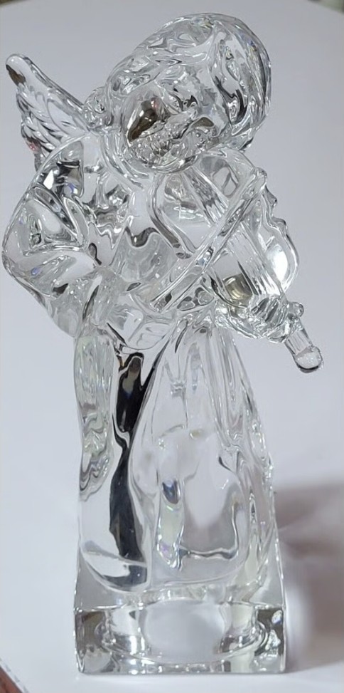 Mikasa Herald Collection Angelic Violin Full Lead Crystal Figurine Germany