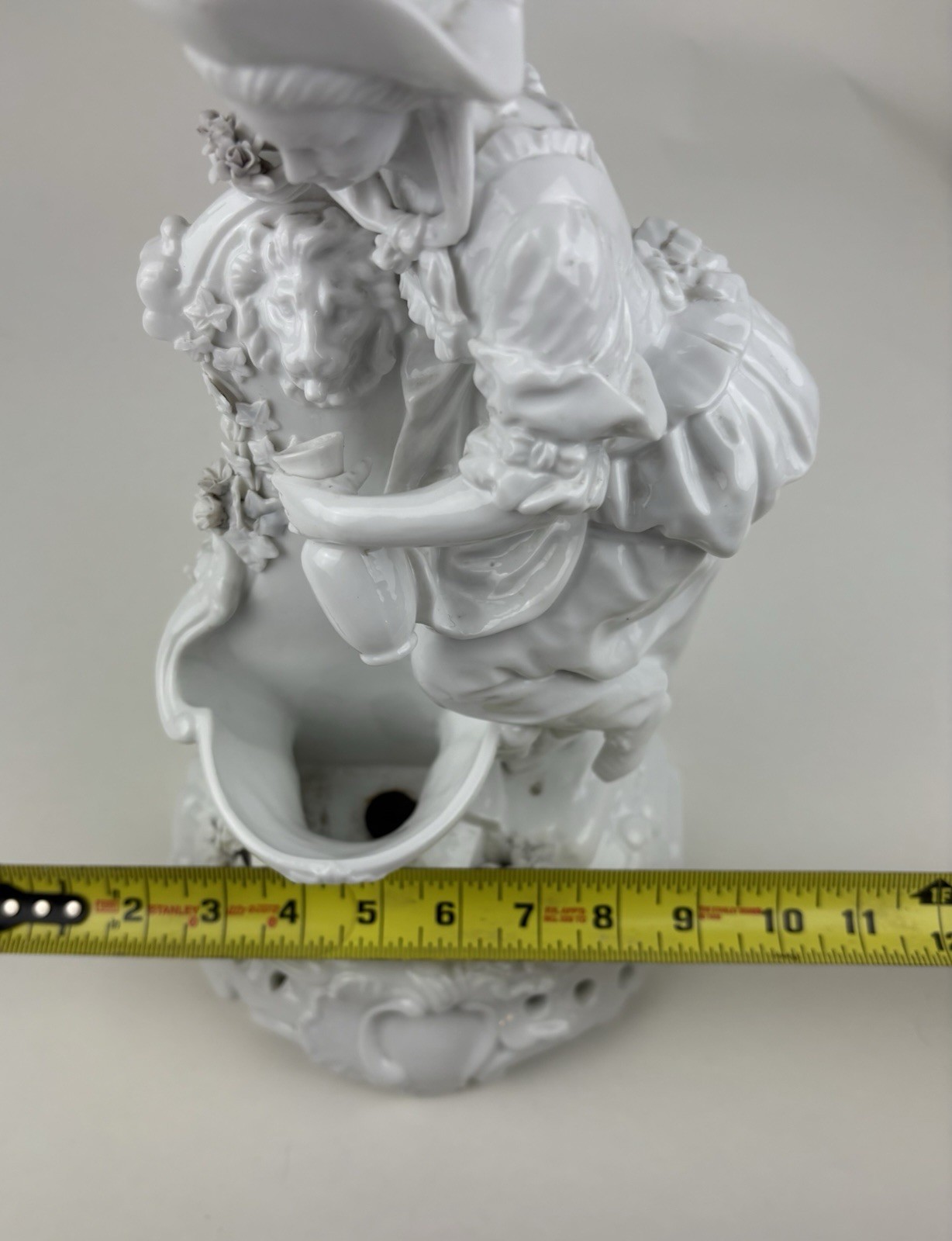 Samson Paris Porcelain Blanc-de-Chine Figural Lamp Base Woman At Fountain 19th C