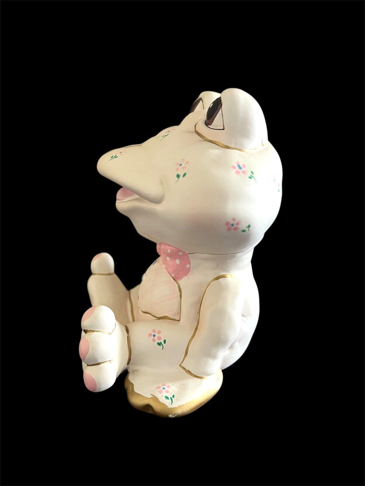 Lefton Frog Coin Bank Vintage 1987 5 1/2″ Tall