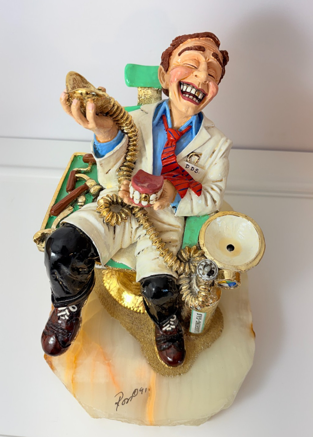 Ron Lee 91 Dentists DDS Laughing G Limited Edition Large Figurine